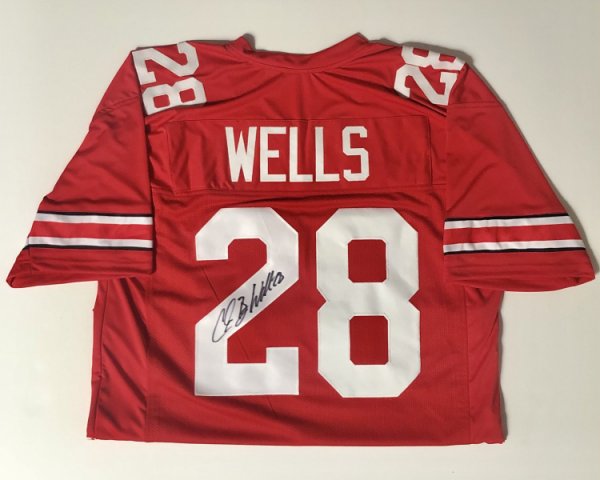 Chris 'Beanie' Wells Ohio State Buckeyes Autographed Signed Jersey - Certified Authentic