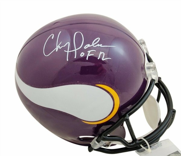Autographed Chris Doleman University of Pittsburgh Pitt Mini helmet w/COA 