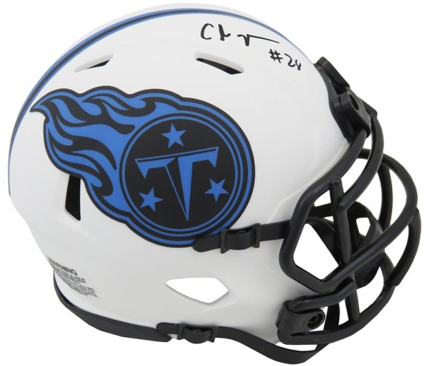 Chris Johnson Autographed Tennessee Titans Inverted Legend Football NF –  Meltzer Sports