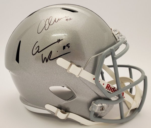 Garrett Wilson Autographed New York Jets Flash Gray Speed Mini