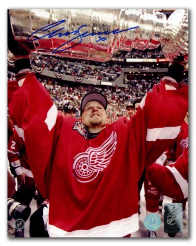 Chris Osgood Signed Detroit Red Wings Reebok Premier Jersey Beckett Coa Bas  - Autographed NHL Jerseys