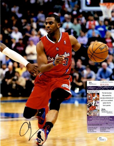 chris paul signed basketball