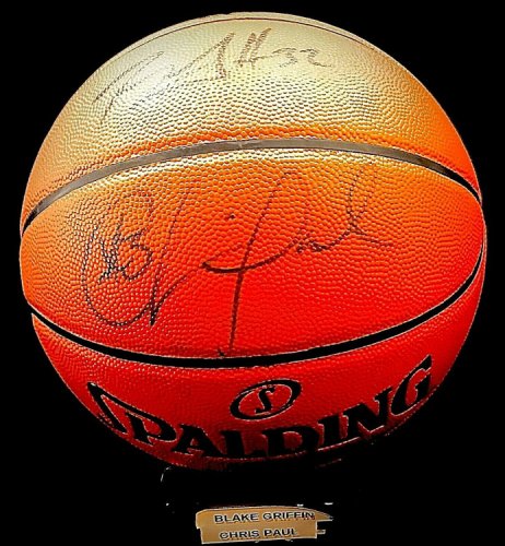 chris paul autographed basketball