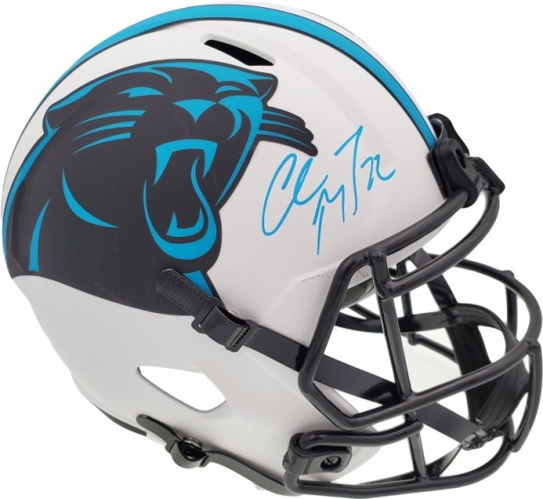 Carolina Panthers Autographed Full Size Helmets Signed Helmets