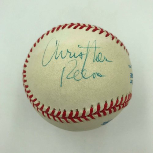 Christopher Reeve Autographed Signed Superman Single Autographed Baseball Only One Known JSA