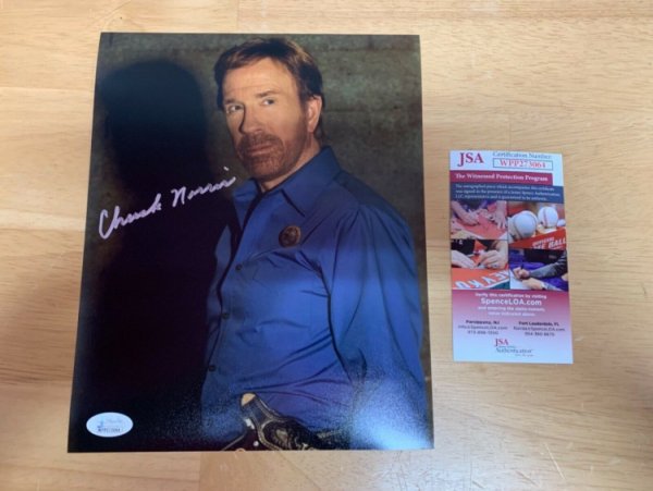 Chuck Norris Autographed Trading Card Kick Drugs Out of America 1991 Signed Autograph Vintage