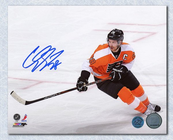 Claude Giroux Philadelphia Flyers Autographed Signed On Ice Action 8x10 Photo