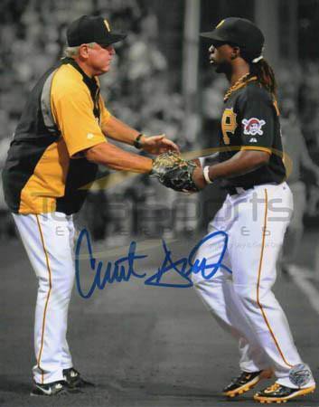 Clint Hurdle And Andrew Mccutchen Custom 16X20 Photo - Autographed Signed  By Clint Hurdle