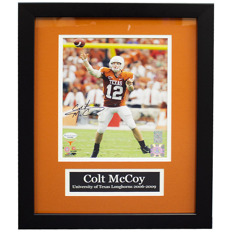Autographed Colt McCoy Photograph Autographed College Photos 8x10 Cm Holo Stock #83652