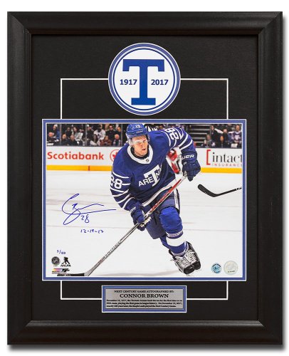 Mitch Marner Toronto Maple Leafs Signed 36x44 Framed Jersey
