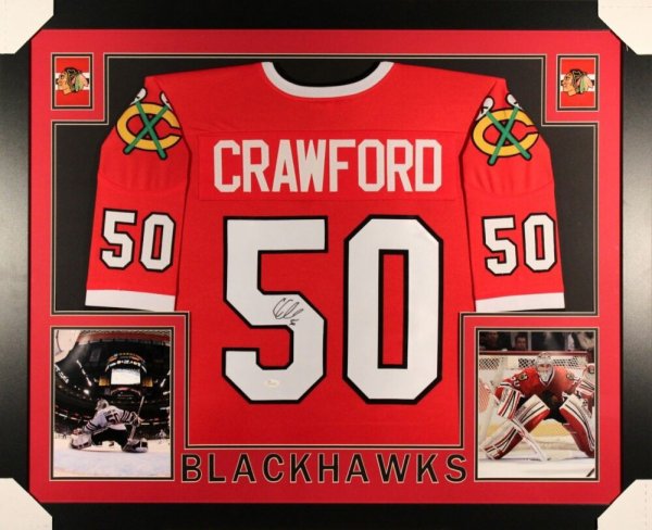 corey crawford autographed jersey