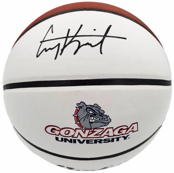 Corey Kispert Autographed Signed Gonzaga Bulldogs White Logo Basketball Mcs Holo