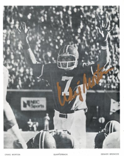 Craig Morton Autographed/Signed Denver Broncos 8x10 Photo 