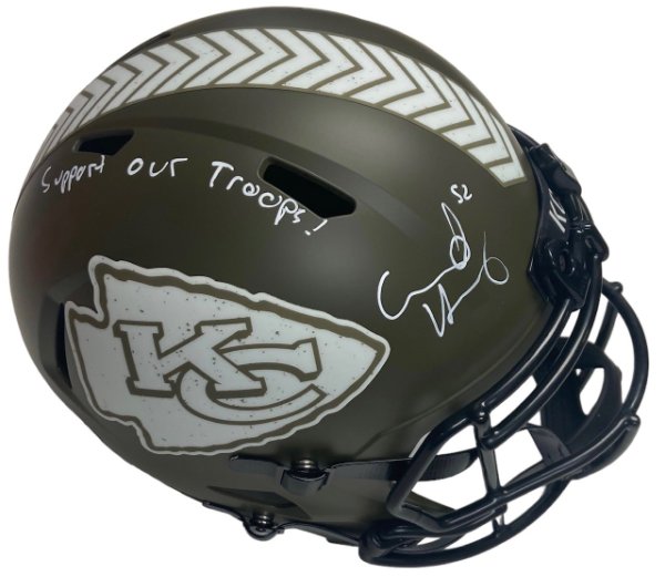 Creed Humphrey Autographed Kansas City Chiefs Riddell Mini Super Bowl 57  Red Matte Replica Helmet SBLVII