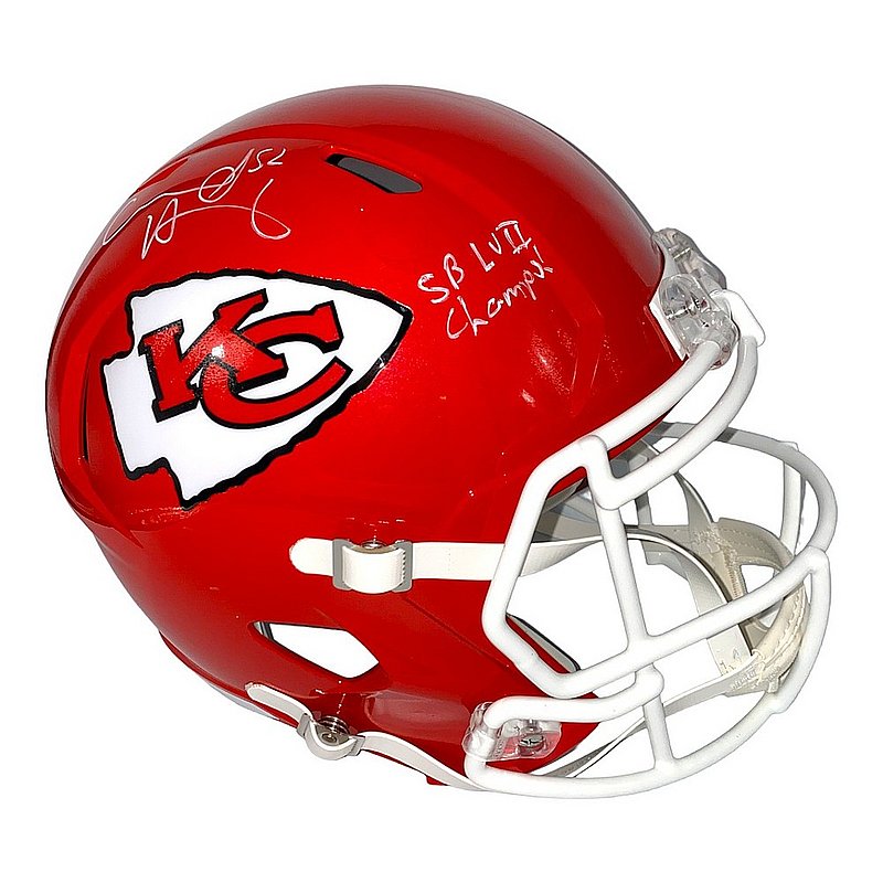 Willie Lanier Autographed Kansas City Chiefs Riddell Red Speed Mini Helmet  w/ 'HOF 86' Inscription - Beckett Authentication Services (BAS)