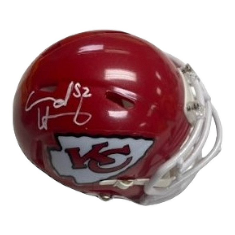 Warren Moon Autographed/Signed Kansas City Chiefs Mini Helmet HOF