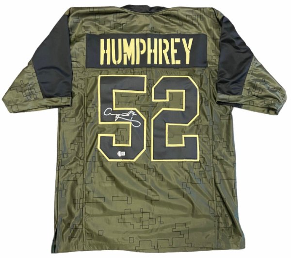 Creed Humphrey Autographed Kansas City Chiefs Gold Custom #52 Jersey w/ 'SB  LVII Champs!' Inscription - Beckett Authentic