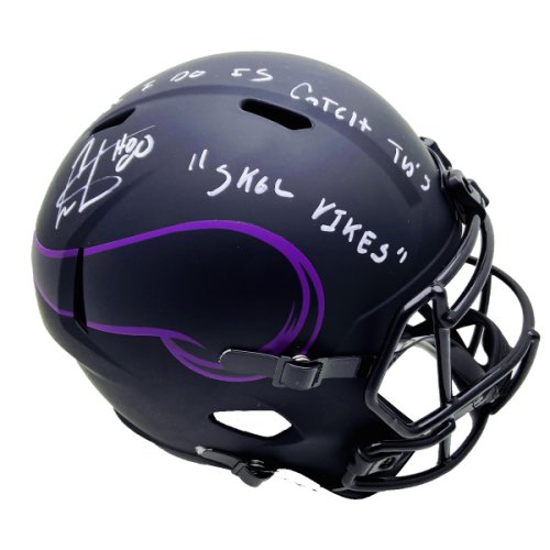 Autographed Signed Carl Eller Vikings Proline Helmet