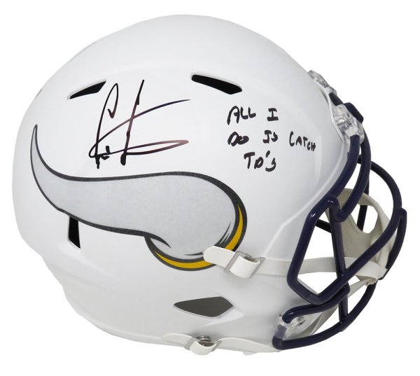 Vikings Full-Size Matte White Speed Helmet