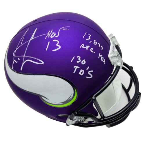 NFL Auction  Legends - Vikings Cris Carter Signed Mini Helmet