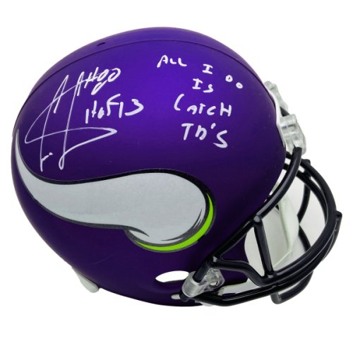 NFL Auction  Legends - Vikings Cris Carter Signed Mini Helmet