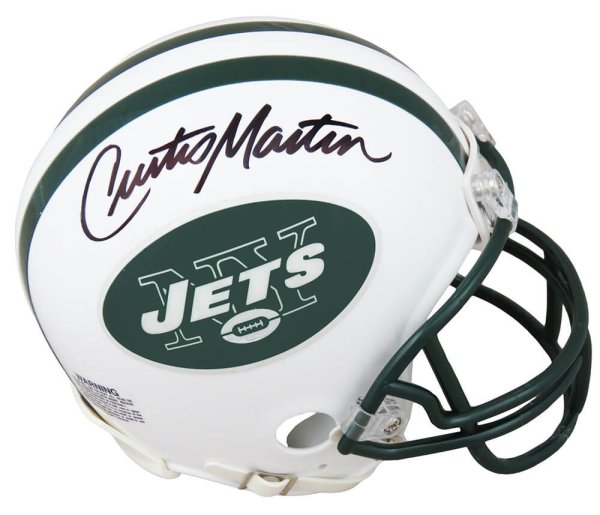 Darrelle Revis Signed Jets Mini Helmet