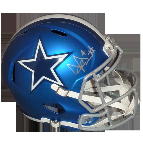 Dak Prescott Autographed Dallas Cowboys (ECLIPSE Alternate) Deluxe  Full-Size Replica Helmet - Beckett