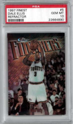 Dale Ellis 1996-97 Topps Finest Finishers Refractor Basketball Card #5- PSA Graded 10 Gem Mint (Denver Nuggets)
