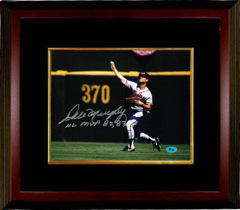 Framed Dale Murphy Atlanta Braves Autographed 8 x 10 Gray Jersey Photograph withNL MVP 82,83 inscription Fanatics Authentic Certified 