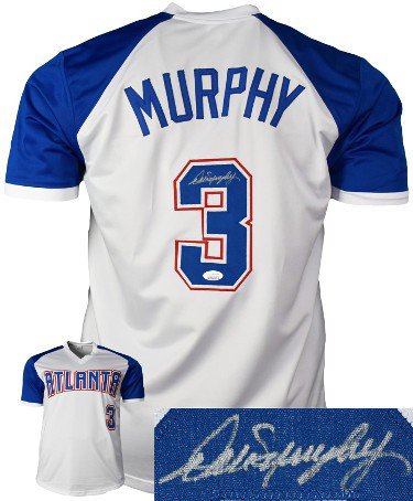 Dale Murphy Autographed Signed Atlanta White Custom Stitched Baseball Jersey  XL- JSA Witnessed Hologram