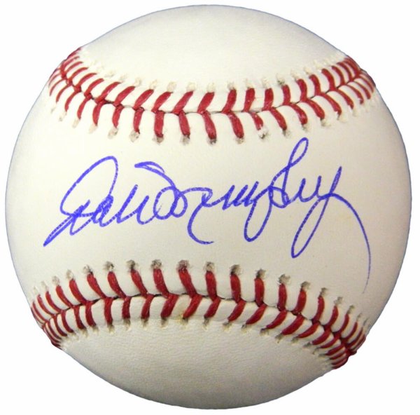 Dale Murphy Autographed Official National League Charles Feeney