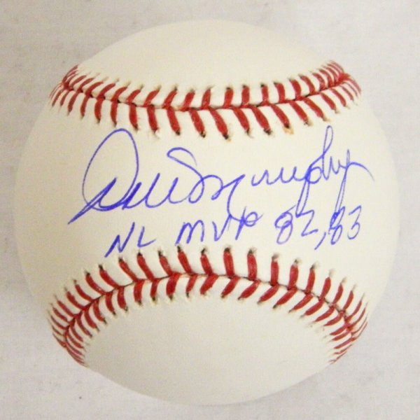 Dale Murphy Autographed Official National League Charles Feeney