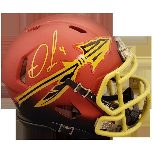 dalvin cook autographed helmet