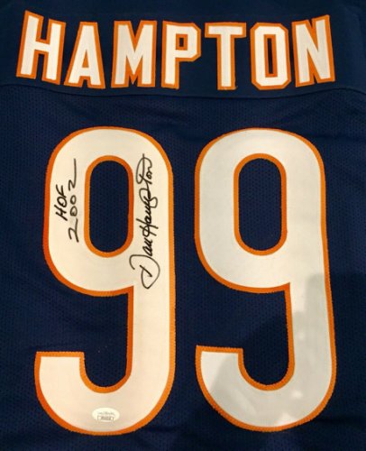 dan hampton signed jersey