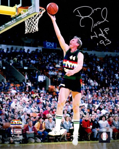 Dan Issel Autographed Signed Denver Nuggets Lay Up Action 8x10 Photo w/HOF'93