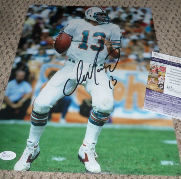 Dan Marino Autographed Football Memorabilia & NFL Merchandise