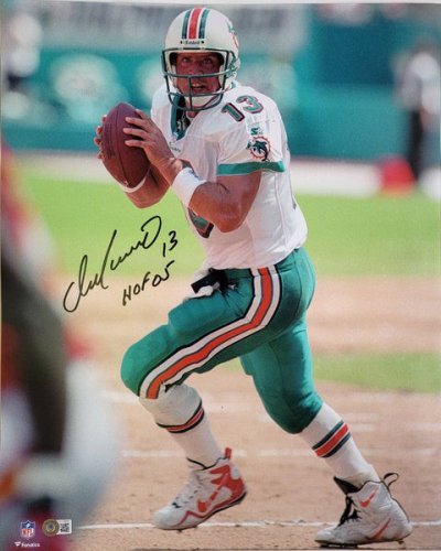 Miami Dolphins Dan Marino Signed Teal Jersey - Beckett