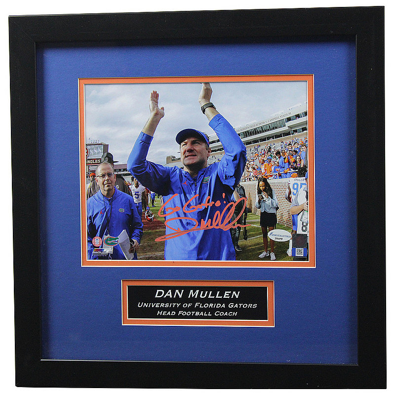 Framed Kyle Trask Florida Gators Autographed 16 x 20 Blue Running Photograph