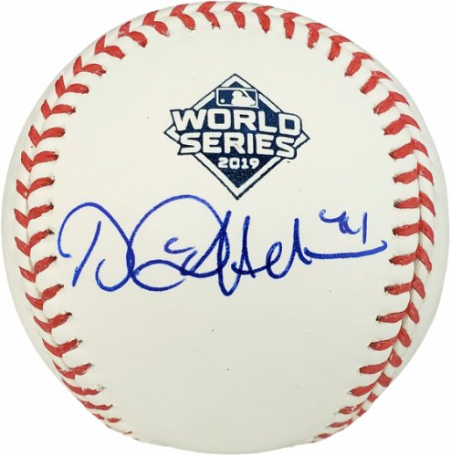 Daniel Hudson Autographed Signed Official 2019 World Series MLB Baseball Washington Nationals Beckett Beckett