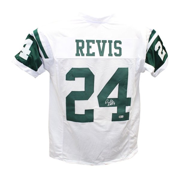 Darrelle Revis Autographed Framed Jets Jersey