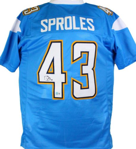 Darren Sproles Autographed Signed Custom San Diego Chargers Jersey Beckett  COA