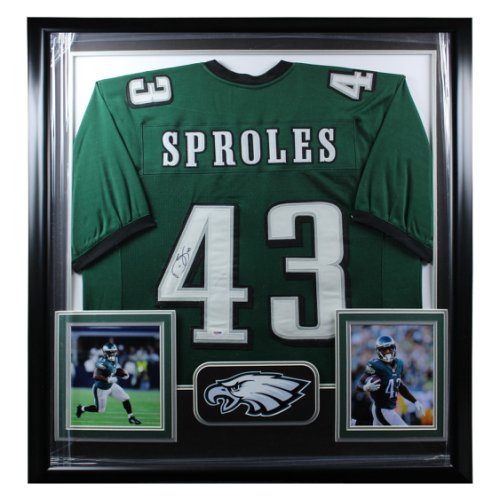 Darren Sproles Autographed Signed Philadelphia Eagles Framed Premium Deluxe Jersey - Certified Authentic
