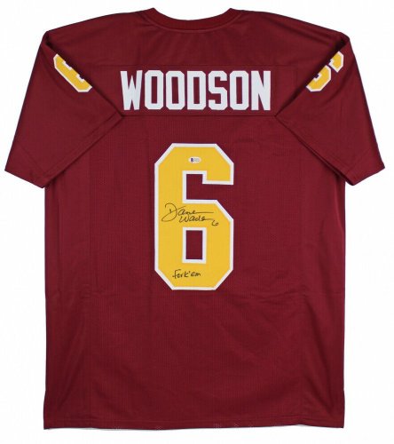 Autographed Darren Woodson Jersey White Custom Stitched Pro Style #28 Witnessed Hologram JSA Certified