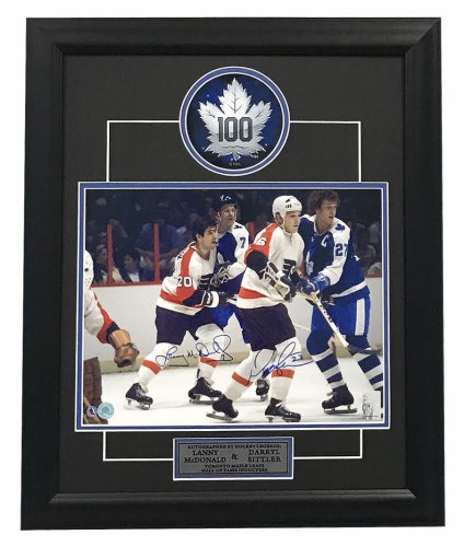 Johnny Bower Autographed Signed Toronto Maple Leafs 36x44 Jersey Frame