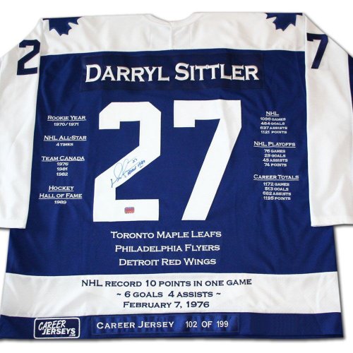 DARRYL SITTLER Philadelphia Flyers 1983 Away CCM Throwback NHL Hockey Jersey  - Custom Throwback Jerseys