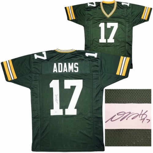 Davante Adams Autographed Pro-Style White Football Jersey (Beckett) –  Golden Autographs