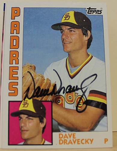 Dave Dravecky San Diego Padres Autographed Signed 1984 Topps