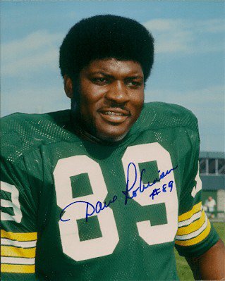 Dave Robinson Autographed Green Bay Packers Goal Line Art Card w/ HOF – The  Jersey Source