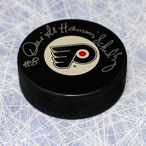Dave The Hammer Schultz Philadelphia Flyers Autographed Signed Hockey Puck
