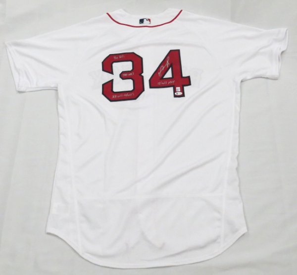 David Ortiz Autographed Signed Boston Red Sox Authentic Majestic Jersey ...